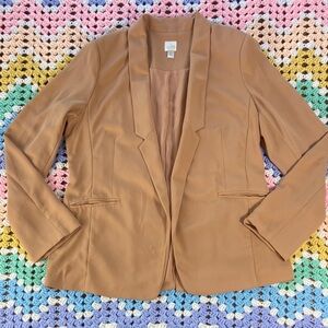 LC Lauren Conrad Women's Brown Tan Blazer Jacket Size 14
